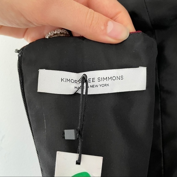 Kimora Lee Simmons Silk Pleated Neckline Dress - Picture 9 of 12